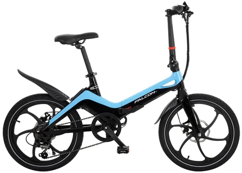 Falcon Flo Folding Electric Bike Black and Blue